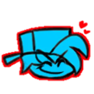 ☠ 1f7e4e54 Boyfriend Friday Night Funkin' friday night funkin, freund, spiel, charakter, musik telegram sticker