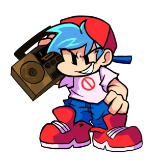 🆗 263d073e Bf Friday Night Funkin' Videospiel, Musik, Cartoon, Spiel, Figur telegram sticker