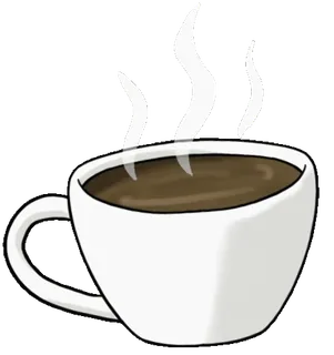 ☕ 9657b67f café, xícara, bebida, beber, quente, vapor, cafeína telegram sticker