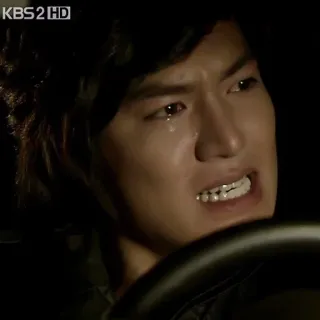 😬 3ae9e9f3 weinen, traurig, mann, verärgert, fahren, koreanisch, drama telegram sticker