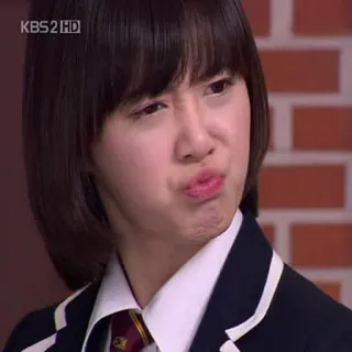 😚 7409692c Person, Gesichtsausdruck, genervt, Schuluniform telegram sticker