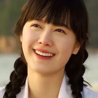 😁 92f7255c Frau, Lächeln, Gesicht, Porträt, Haare telegram sticker