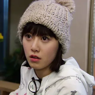 🙄 f200877a Frau, Asiatin, Hut, Porträt, Person telegram sticker