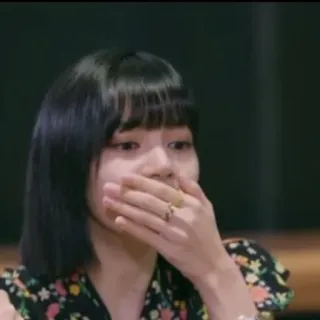 🤭 053aa994 女性, ショック, 口を覆う, 表情, リサ, ポートレート telegram sticker