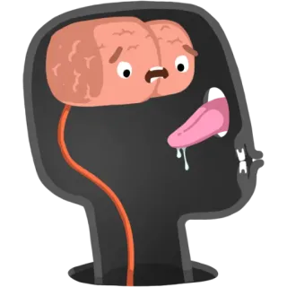 Brain by @desvvt telegram stickers