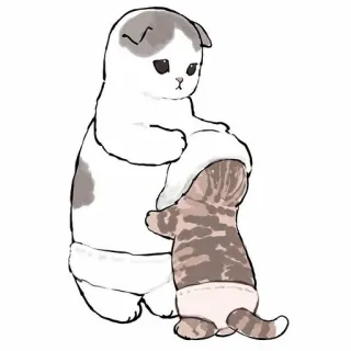 🥞 5500e807 แมว, น่ารัก, ลูกแมว, สัตว์, การ์ตูน telegram sticker