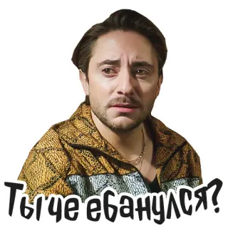 🧐 30a9353b Ты че ебанулся? telegram sticker