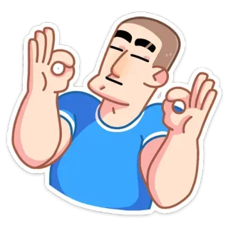 👌 dce3eb19 gesto ok, aprovação, perfeito, acordo, satisfação, expressão telegram sticker