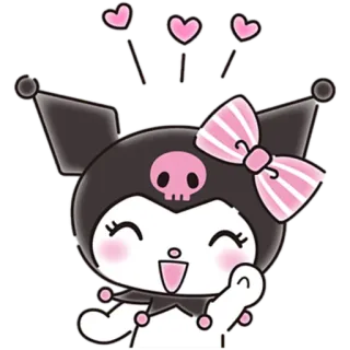 🥰 4b2e9f0c Kuromi คุโรมิ, ซานริโอ้, การ์ตูน, คาวาอิ, สติกเกอร์, ตัวละคร, น่ารัก telegram sticker
