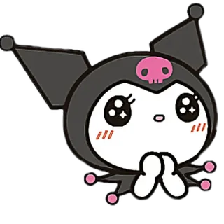 🥺 5323d4a0 Kuromi คุโรมิ, ซานริโอ้, ตัวละคร, น่ารัก, สติกเกอร์ telegram sticker