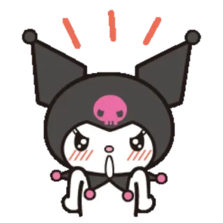 😡 5abf24ad Kuromi คุโรมิ, ซานริโอ้, อนิเมะ, น่ารัก, การ์ตูน telegram sticker