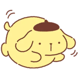 😖 7e6fc834 Pompompurin ปอมปอมปุริน, ซานริโอ, น่ารัก, หมา, การ์ตูน, สีเหลือง, คาวาอิ, ตัวละคร telegram sticker