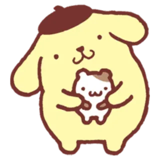 😺 b30bbfcc Pompompurin การ์ตูน, หมา, ลูกหมา, ซานริโอ้, น่ารัก telegram sticker