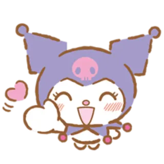 😍 bcdc5d48 Kuromi คุโรมิ, ซานริโอ้, ตัวละคร, คาวาอิ, น่ารัก, อนิเมะ, การ์ตูน telegram sticker