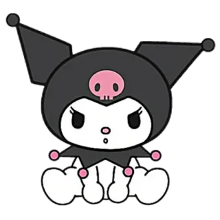 😠 d274a048 Kuromi คุโรมิ, ซานริโอ้, การ์ตูน, ตัวละคร, น่ารัก, คาวาอิ, สติกเกอร์ telegram sticker