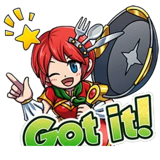 👬 0afa6d70 Got it! 애니메이션, 만화, 요리, 알았어, 동의, 네 telegram sticker