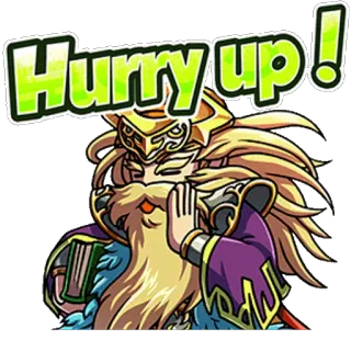 👬 3690d89c Hurry up! 서두름, 속도, 만화, 애니메이션, 캐릭터, 표정, 긴급 telegram sticker