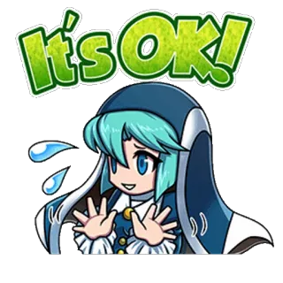 👬 f67e7943 It's OK! 애니, 캐릭터, 귀여운, 여자, 감정 telegram sticker