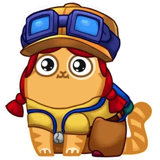 ❤️ 6c4b109d แมว, สัตว์, น่ารัก, การ์ตูน, สติกเกอร์, วิศวกร telegram sticker