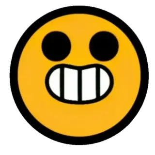 😀 13e30c19 smiley, emoji, jaune, visage, Brawl Stars, pin's whatsapp sticker