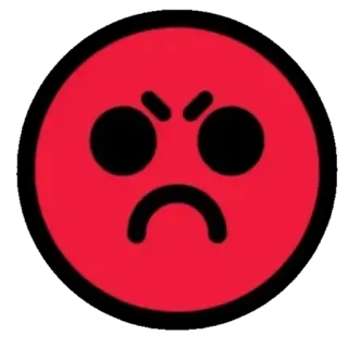 😡 e29b8c94 Emoji, En colère, Rouge, Visage whatsapp sticker