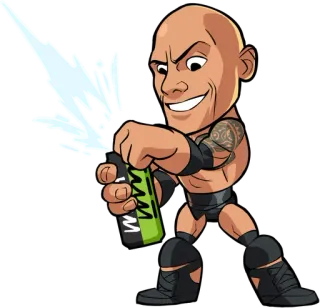 🧃 2b62f3d9 The Rock The Rock, Dwayne Johnson, Đánh nhau, Hoạt hình, Đấu vật, Hành động telegram sticker