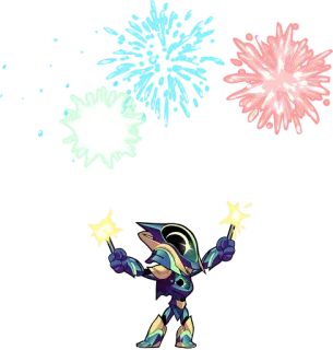 🎉 ba6bd102 pháo bông, lễ kỷ niệm, pháo hoa, nhân vật, ảo mộng telegram sticker