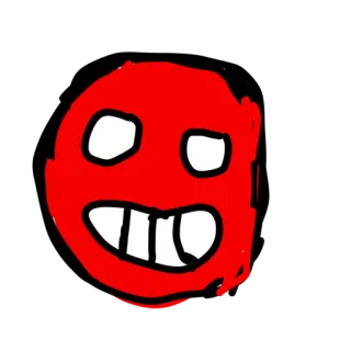 😈 36c3277f emotikon, muka merah, kartun, gambar, senang, tersenyum telegram sticker