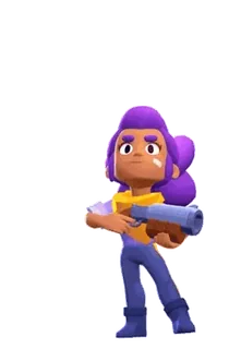 😞 b90bee6b Shelly Brawl Stars gioco, sparatutto, picchiaduro, personaggio telegram sticker