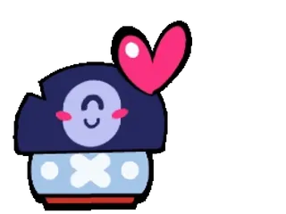 🛢 ebd2722c carino, fungo, cuore, kawaii, adesivo, emoji telegram sticker