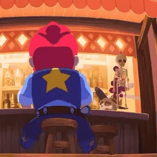 😵‍💫 6409b937 Colt Brawl Stars Colt, Brawl Stars, personnage, jeu, western whatsapp sticker