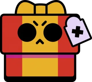 ▪️ 003680d6 gift, box, angry, face, cartoon, sticker telegram sticker