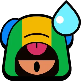 ▪️ 0c73964b emoji, dog, sweat, cartoon, expression, cute telegram sticker