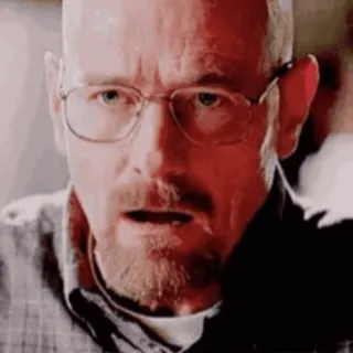 😮 3ad5c157 Walter White Breaking Bad télévision, chimie, méth, drogues, crime telegram sticker