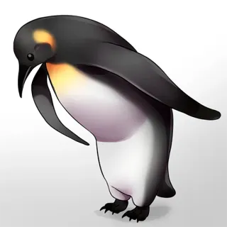 ☺️ 497f26de pinguino, uccello, animale, carino, antartide telegram sticker