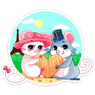 Бри и Блю :: @stickroom telegram stickers