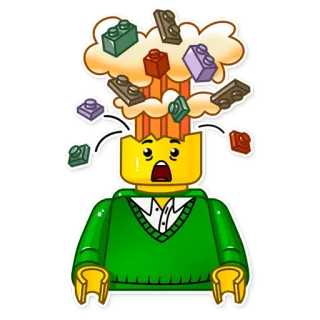 🤯 5e9a2aaa Lego, gạch, vụ nổ, nổ đầu, đồ chơi, sốc telegram sticker