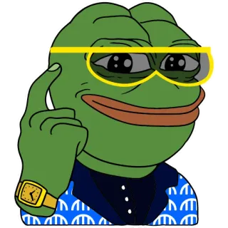 😎 b3eb749d Pepe the Frog 밈, 개구리, 페페, 인터넷 밈, 캐릭터 telegram sticker