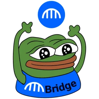 🏴 ed62f2d8 Pepe the Frog Bridge 페페 더 프로그, 밈, 스티커, 인터넷 문화, 다리, 만화, 일러스트 telegram sticker