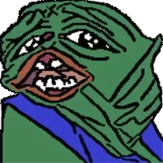 📎 1280008e Pepe the Frog Pepe la Rana, Meme, Meme di Internet, Rana telegram sticker