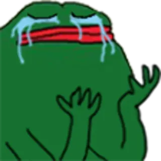 📎 ad36ea96 Pepe the Frog pepe, rana, meme, internet, pianto telegram sticker