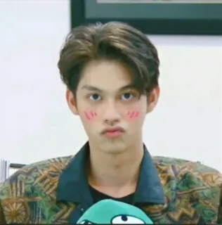 ⚡️ 8f1380d5 homem, ruborizar, retrato, pessoa, fofo telegram sticker