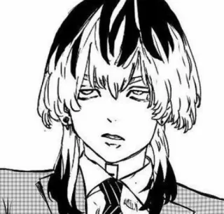 🍙 add89740 Anime, Manga, Personaje, Blanco y negro telegram sticker