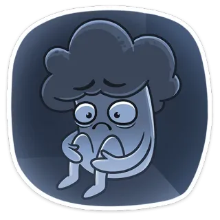 😫 1497d87b Kartun, Sedih, Karakter, Brokoli whatsapp sticker