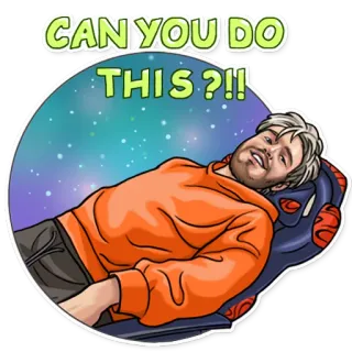 😝 132b784c PewDiePie CAN YOU DO THIS ?!! PewDiePie, meme, challenge, internet, youtube, youtuber whatsapp sticker