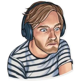🙁 13fbe5c5 PewDiePie PewDiePie, YouTube, Gamer, Internet Personality, Streamer, Felix Kjellberg whatsapp sticker