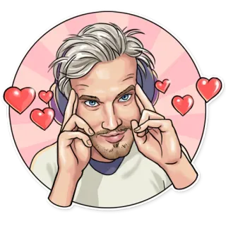 😍 ff7ba28a person, heart, cartoon, love whatsapp sticker