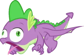 🤢 6f6caf25 Spike My Little Pony cartone animato, drago, spina, My Little Pony, animato, pony, personaggio telegram sticker