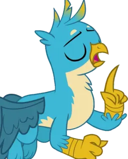 🤫 80ee5d4d My Little Pony My Little Pony, uccello, cartone animato, grifone telegram sticker
