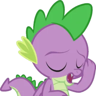 😩 f0041cbe Spike My Little Pony Spike, MLP, Drago, My Little Pony, Cartone animato, Personaggio telegram sticker